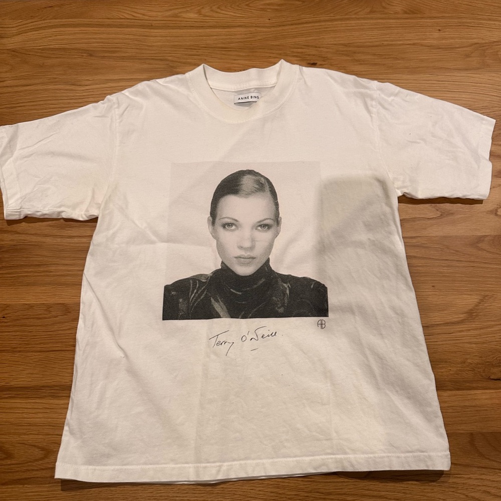 Anine Bing Kate Moss white t-shirt